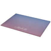Blassrosa und blaue Gradientenombre Schneidebrett (Ecke)