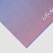 Blassrosa und blaue Gradientenombre Seidenpapier (Ausschnitt)