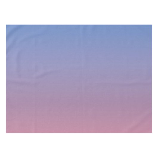Blassrosa und blaue Gradientenombre Tischdecke (Vorderseite (Horizontal))