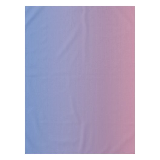 Blassrosa und blaue Gradientenombre Tischdecke (Vorderseite)