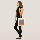 Blassrosa und blaue Gradientenombre Tragetasche (Vorderseite (Model))