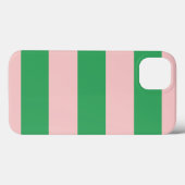 Blassrosa und grüne Streifen Case-Mate iPhone Hülle (Rückseite (Horizontal))