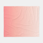 Blassrosa und pfirsichfarbener Verlauf Fleecedecke (Vorderseite (Horizontal))