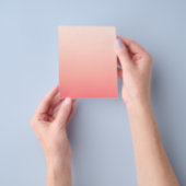 Blassrosa und pfirsichfarbener Verlauf Flyer (Gruppe)