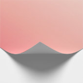 Blassrosa und pfirsichfarbener Verlauf Geschenkpapier (Ecke)