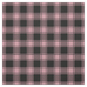Blassrosa und schwarzes Buffalo-Karomuster Stoff (Muster)