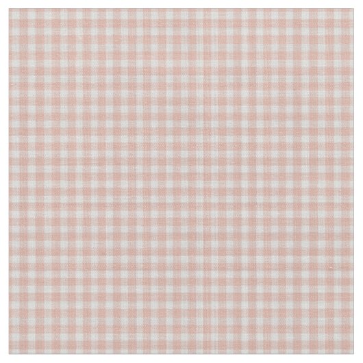 Blassrosa und weiß kariertes Gingham-Karo Stoff (Nahaufnahme)