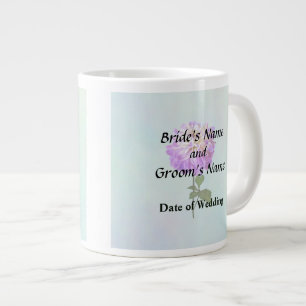 Blassrosa und weiße Dahlien Hochzeitsprodukte Jumbo-Tasse