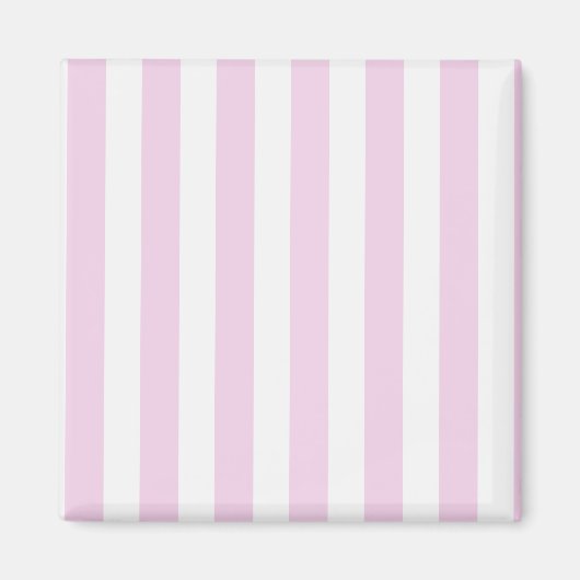 Blassrosa und weiße Streifen aus Süßigkeiten Magnet (Vorne)