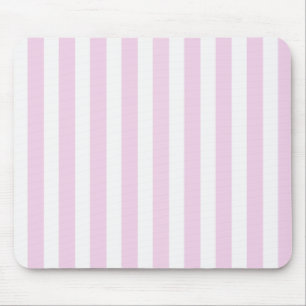 Blassrosa und weiße Streifen aus Süßigkeiten Mousepad