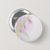 Blassrosa Wasserfarben-Wash Button (Vorne & Hinten)
