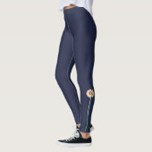 Blassrote Gerberer Blume Leggings-Ritter Leggings (Links)