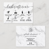 Blässt Nachbearbeitungsbilder mit schicker weißer  Visitenkarte (Vorne/Hinten)