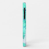 Blasstürkise Pastel Wild Blume iPhone 11 Fall Case-Mate iPhone Hülle (Hinten/Links)