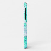 Blasstürkise Pastel Wild Blume iPhone 11 Fall Case-Mate iPhone Hülle (Hinten/Links)