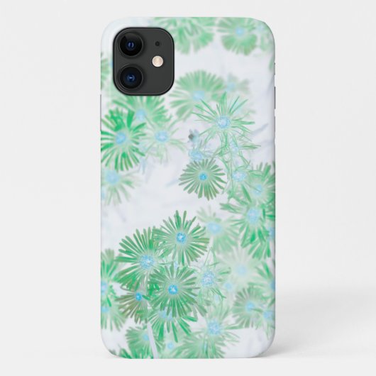 Blasstürkise Pastel Wild Blume iPhone 11 Fall Case-Mate iPhone Hülle (Rückseite)