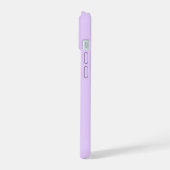 Blassviolett iPhone 15 Hülle (Linke Seite)
