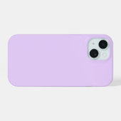 Blassviolett iPhone 15 Hülle (Rückseite (Horizontal))