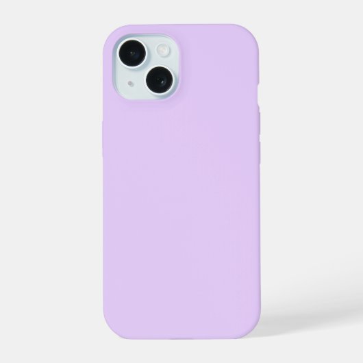 Blassviolett iPhone 15 Hülle (Rückseite)