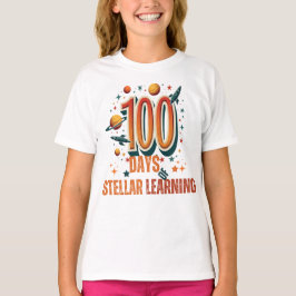 Blast auf 100 Tage des Stellar Learning | Weltraum T-Shirt