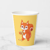 Bläst das hilfreiche Eichhörnchen Pappbecher (Rückseite)