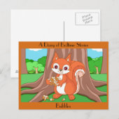 Bläst das hilfreiche Eichhörnchen Postkarte (Vorne/Hinten)
