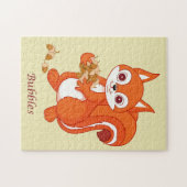 Bläst das hilfreiche Eichhörnchen Puzzle (Horizontal)