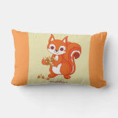 Bläst das hilfreiche Eichhörnchen um sich umzukehr Lendenkissen (Rückseite)