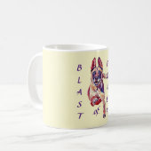 Blast des Powers Gemäldete belgische Malinois-Tass Kaffeetasse (Vorderseite Links)