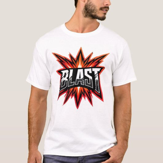 BLAST - Fiery-Logo für kühne Bilder T-Shirt (Vorderseite)