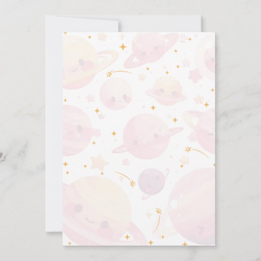 BLAST OFF Galactic Celebration Einladung (Rückseite)