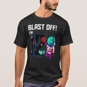 Blast Off Ich bin 12 Geburtstag Astronaut 12. Plat T-Shirt