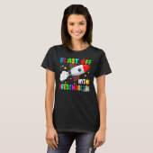Blast Off Into Preschool Rocket Outer Space Back T T-Shirt (Vorne ganz)