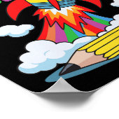 Blast Off Into Second Grade First Day Of School  Poster (Ecke)