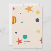 Blast-Off-Space-Einladung Einladung (Rückseite)