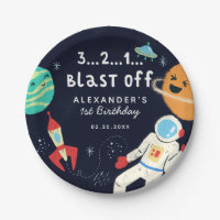 Blast Off Space Thema Geburtstagsparty