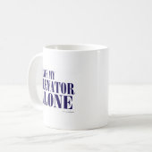 Blast Past Elevator Slogan Kaffeetasse (Vorderseite Links)