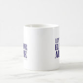 Blast Past Elevator Slogan Kaffeetasse (Mittel)