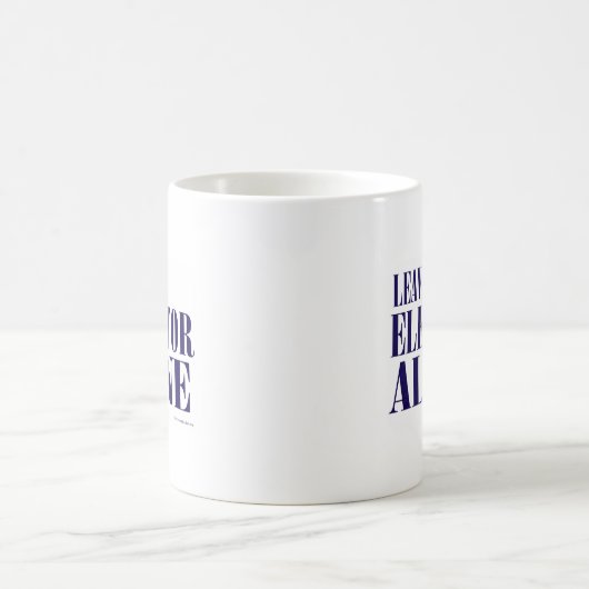 Blast Past Elevator Slogan Kaffeetasse (Mittel)