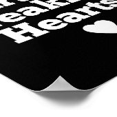 Blasting Farts &amp; Breaking Hearts Funny Valenti Poster (Ecke)