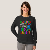Blasting Off Into Second Grade Back To School Kids T-Shirt (Vorne ganz)