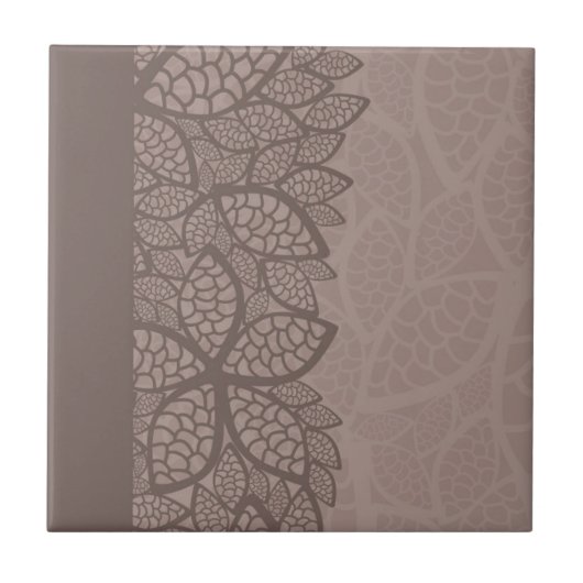 Blatmustergrenze und -hintergrund fliese (Vorderseite)