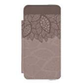 Blatmustergrenze und -hintergrund incipio iPhone Geldbeutel-Hülle (Folio Vorderseite)