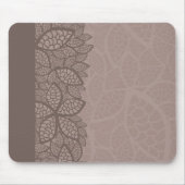 Blatmustergrenze und -hintergrund mousepad (Vorne)