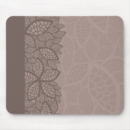Blatmustergrenze und -hintergrund mousepad (Vorne)
