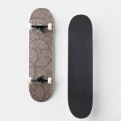 Blatmustergrenze und -hintergrund skateboard (Vorderseite)