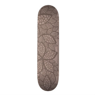 Blatmustergrenze und -hintergrund skateboard
