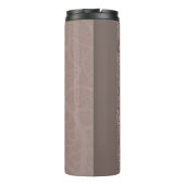 Blatmustergrenze und -hintergrund thermosbecher (Rückseite)