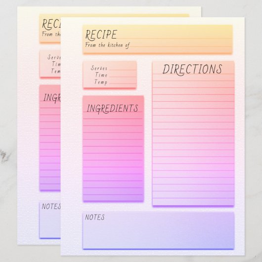 Blatt (Vorne/Hinten)