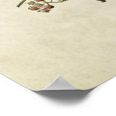 Blatt 123 | Schwarz-Gelb-Warbler Poster (Ecke)